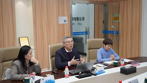 beats365生物医药创始人&CEO陈春麟博士，药效部执行主任董文心博士，公司事务部总监周南梅等